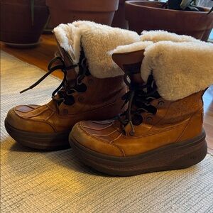 UGG Tan Boots with Cream Lining